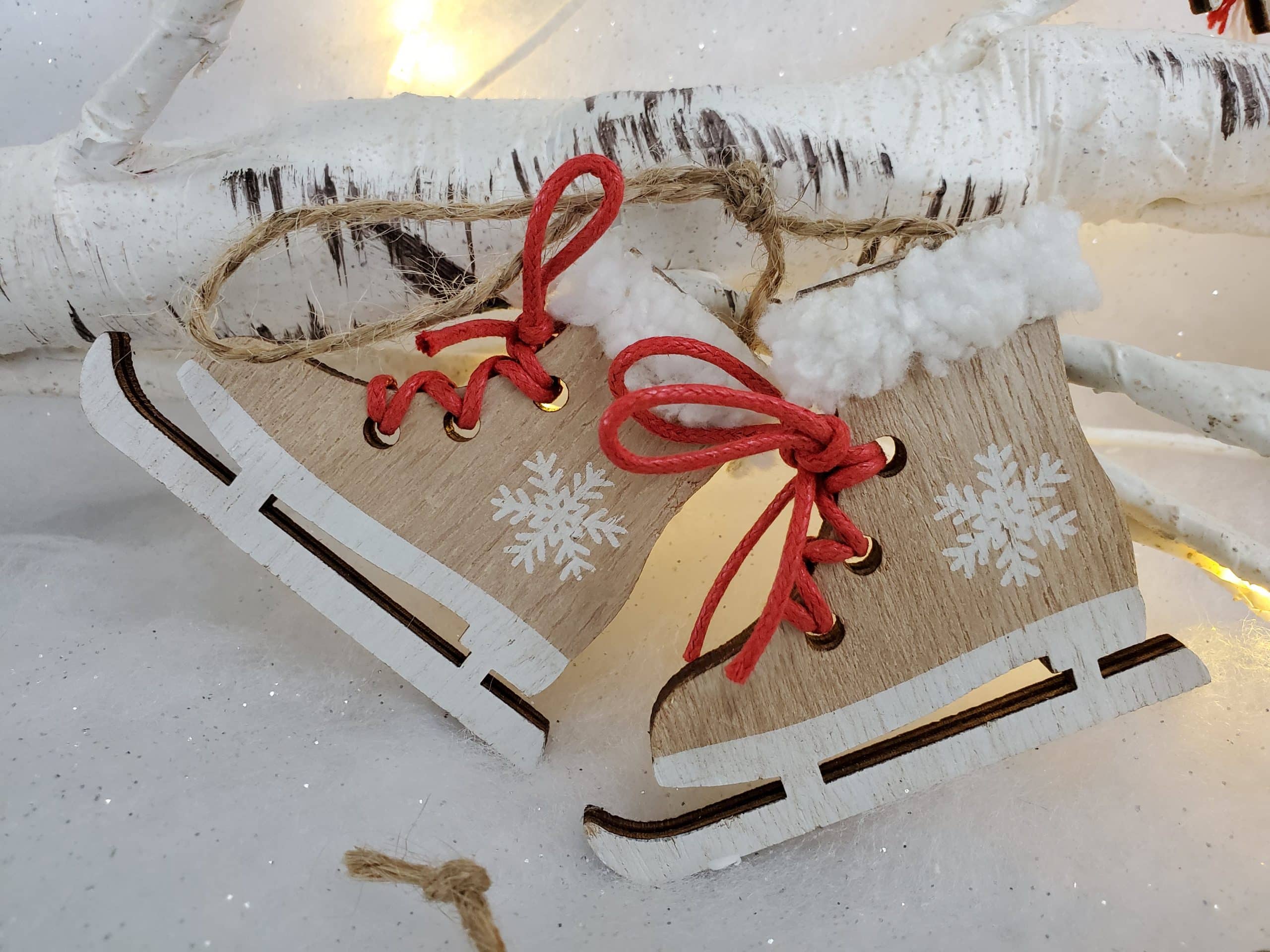 Alpine Sports Wooden Christmas Tree Decorations