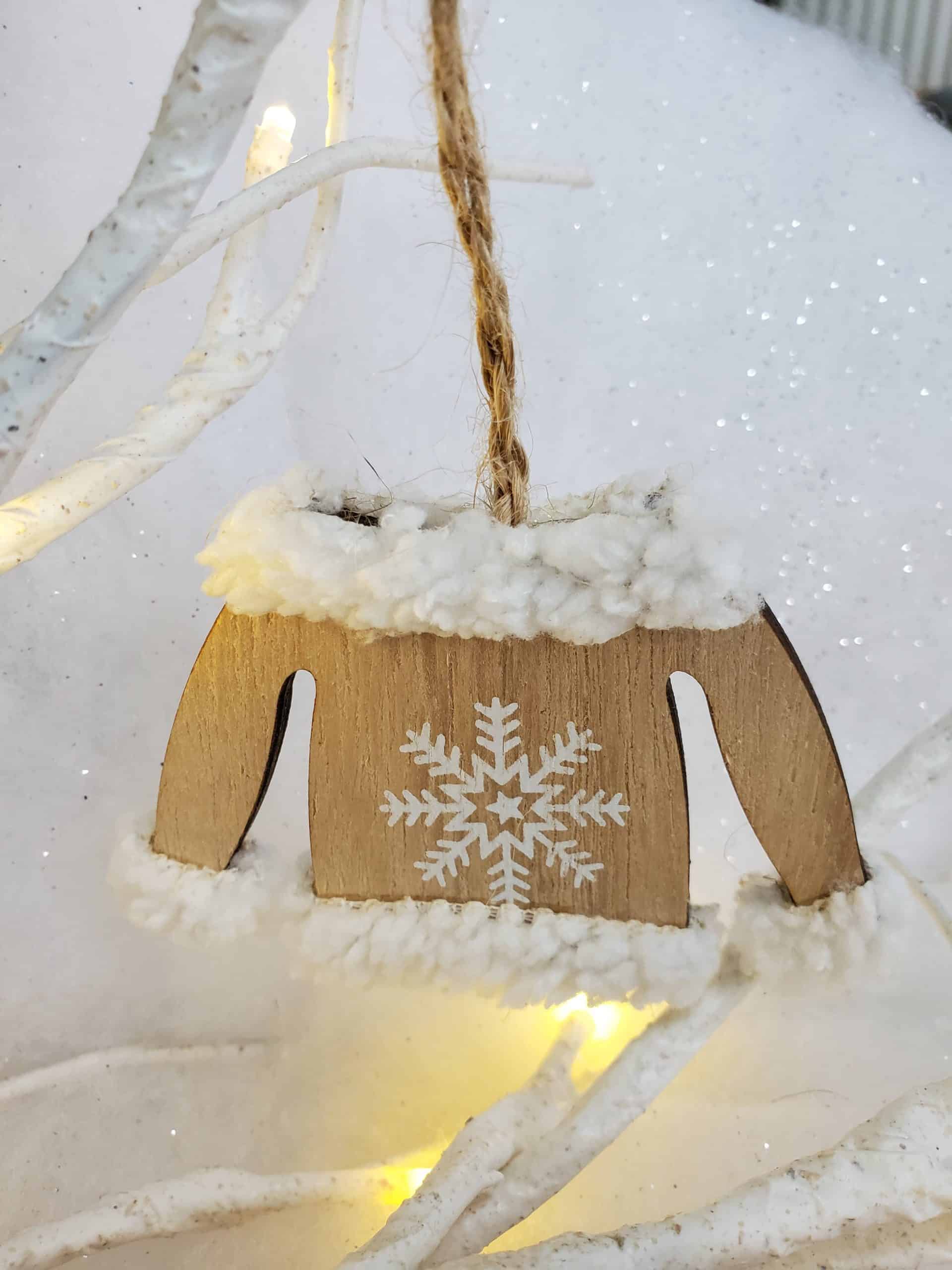 Alpine Sports Wooden Christmas Tree Decorations