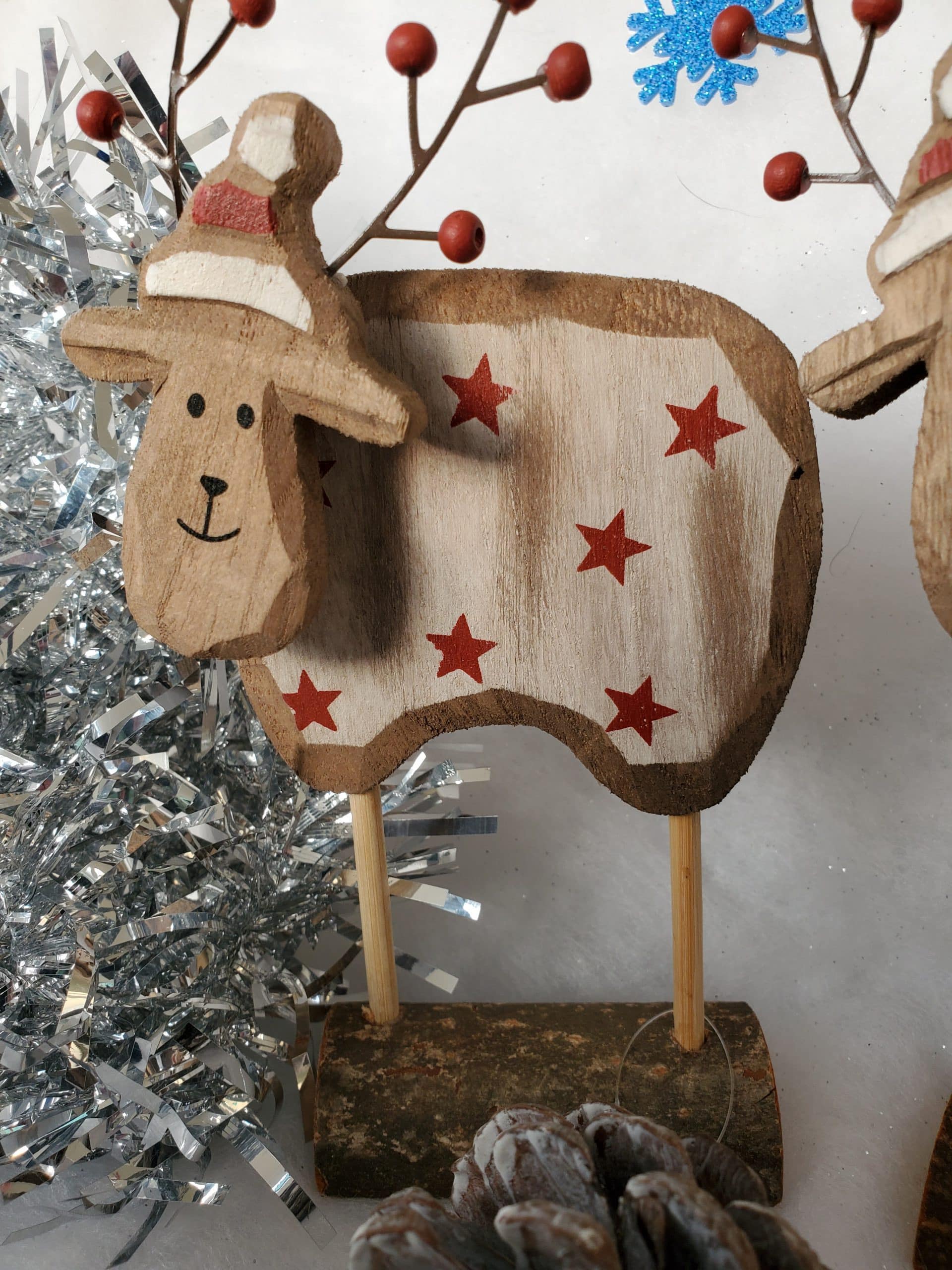 Wooden Reindeer Decoration