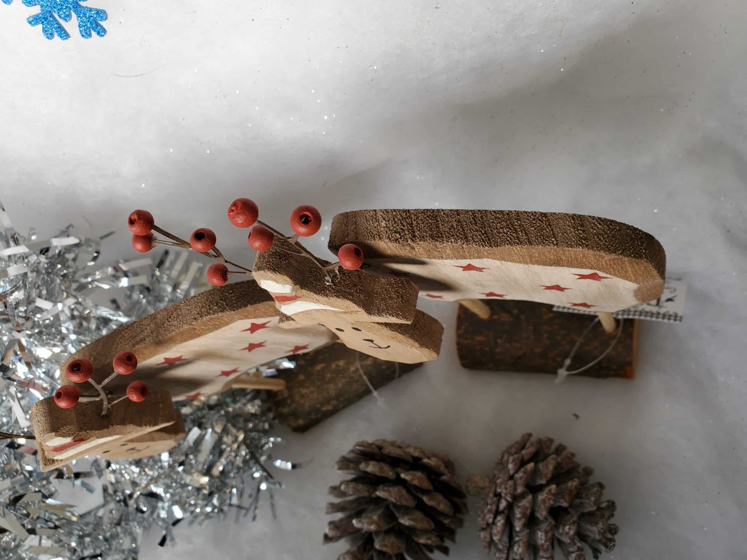 Wooden Reindeer Decoration