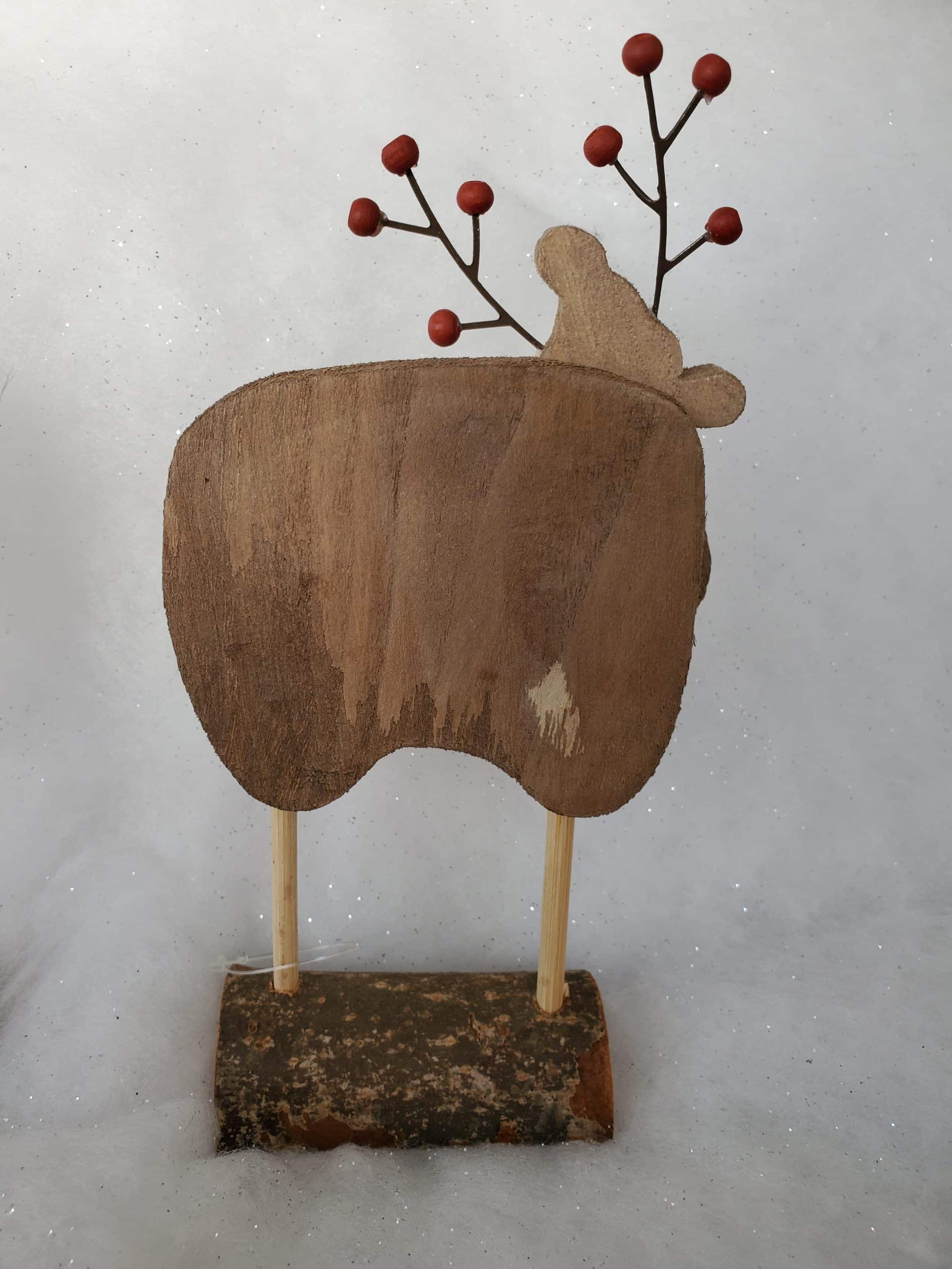 Wooden Reindeer Decoration