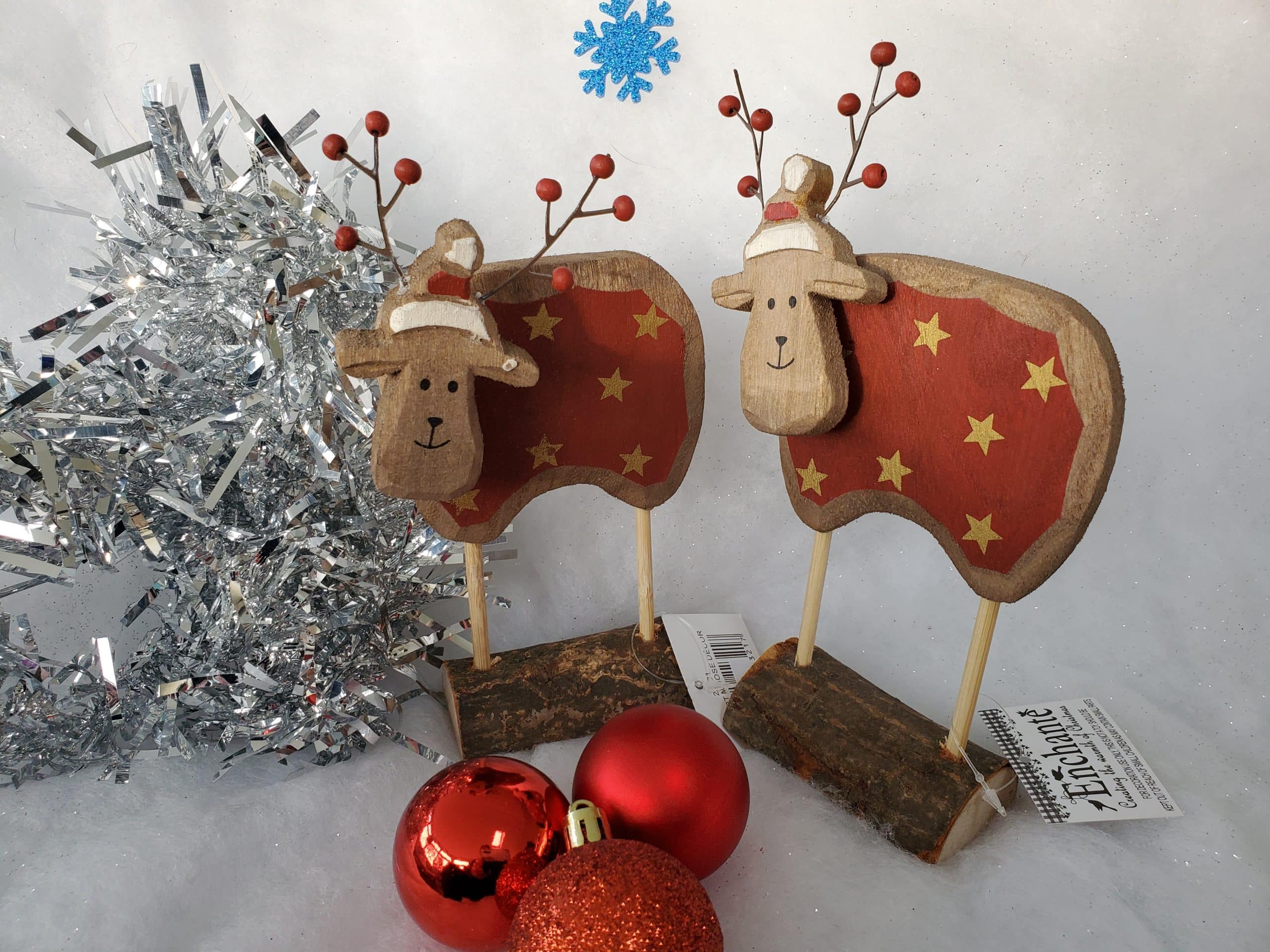 Wooden Reindeer Decoration
