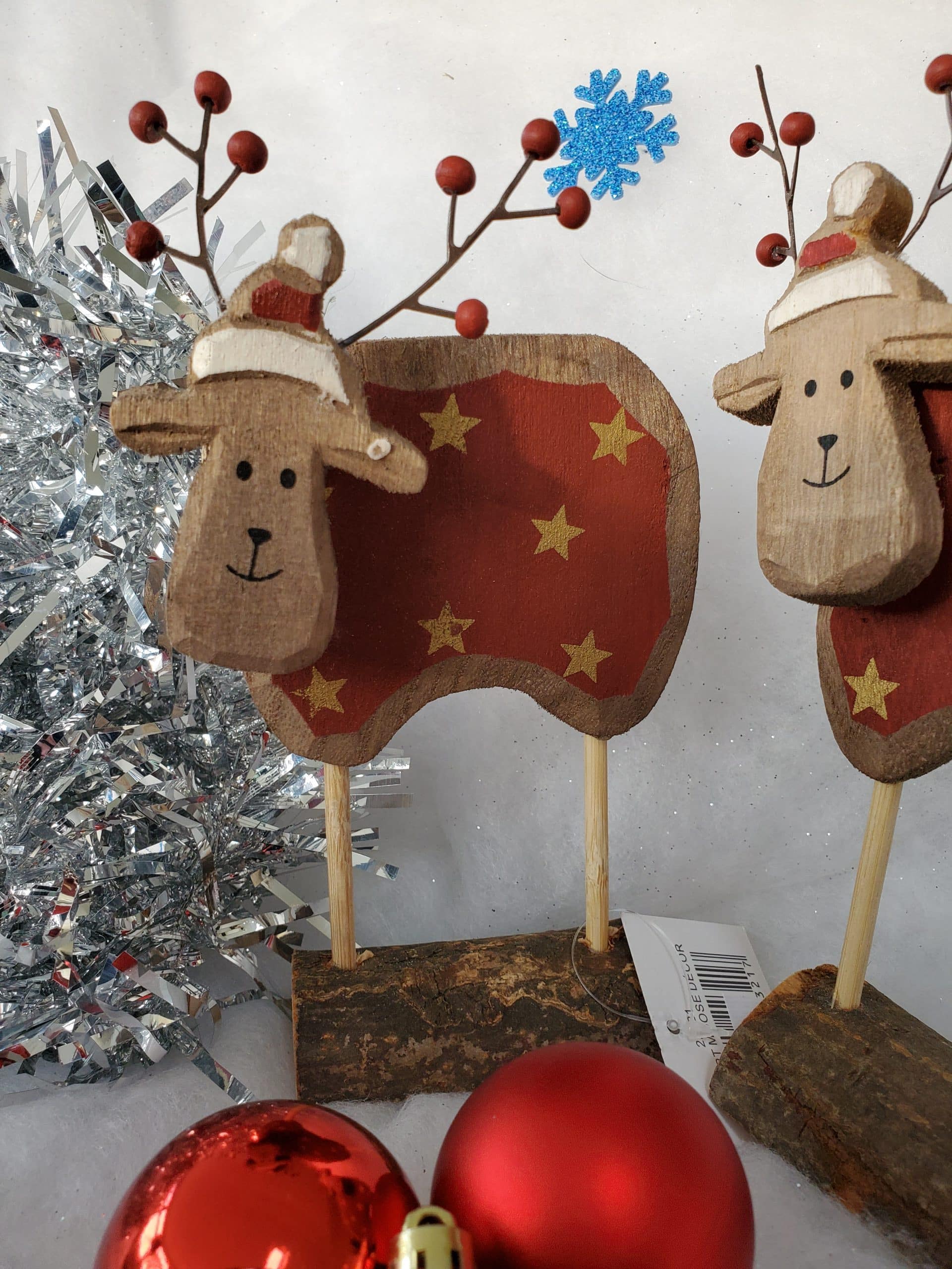 Wooden Reindeer Decoration