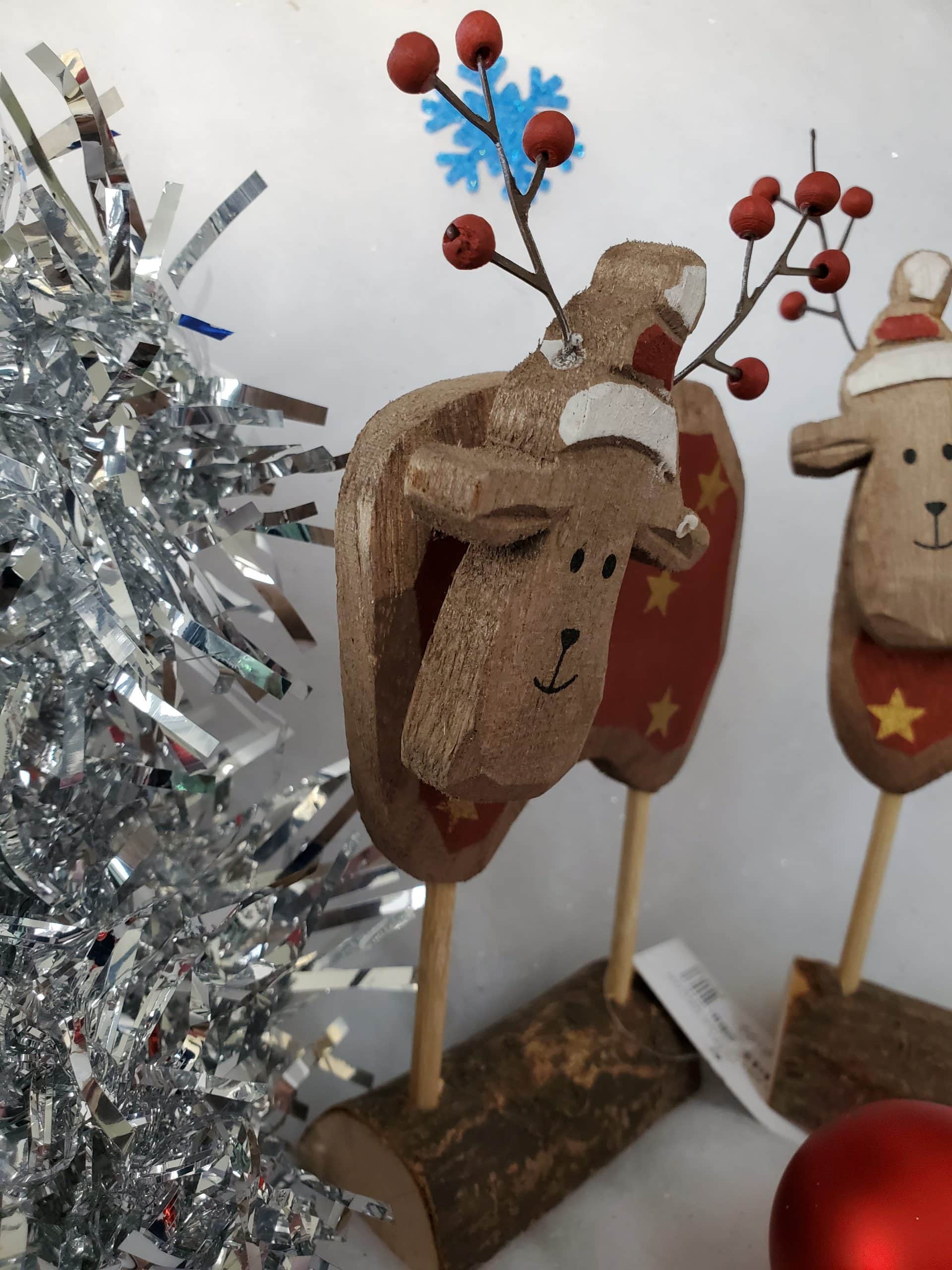 Wooden Reindeer Decoration