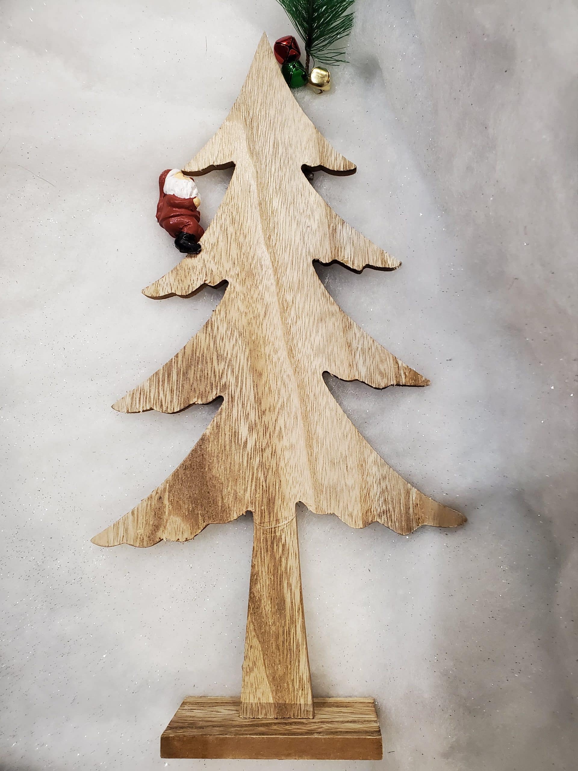 Wooden tree with Santa