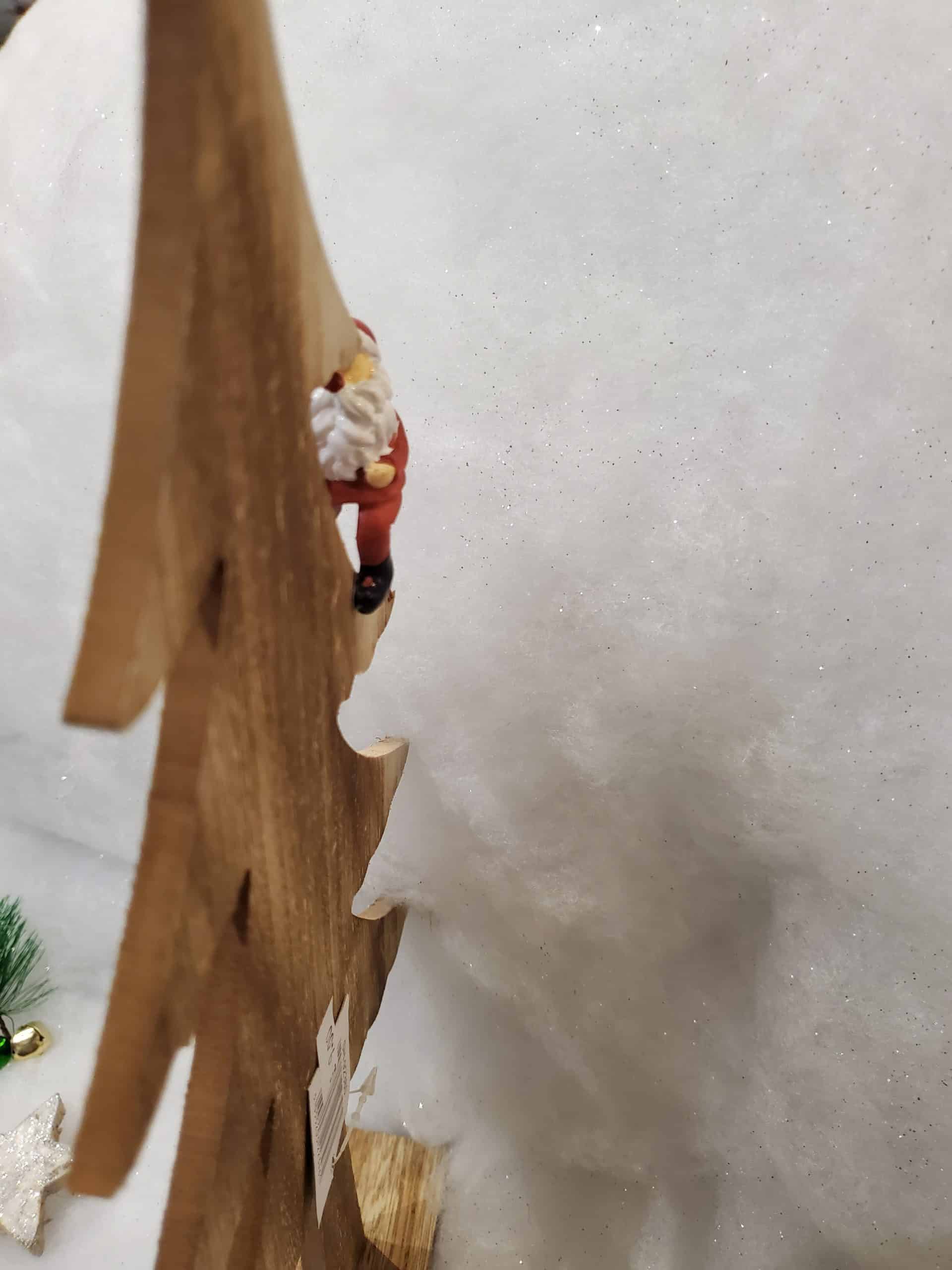 Wooden tree with Santa