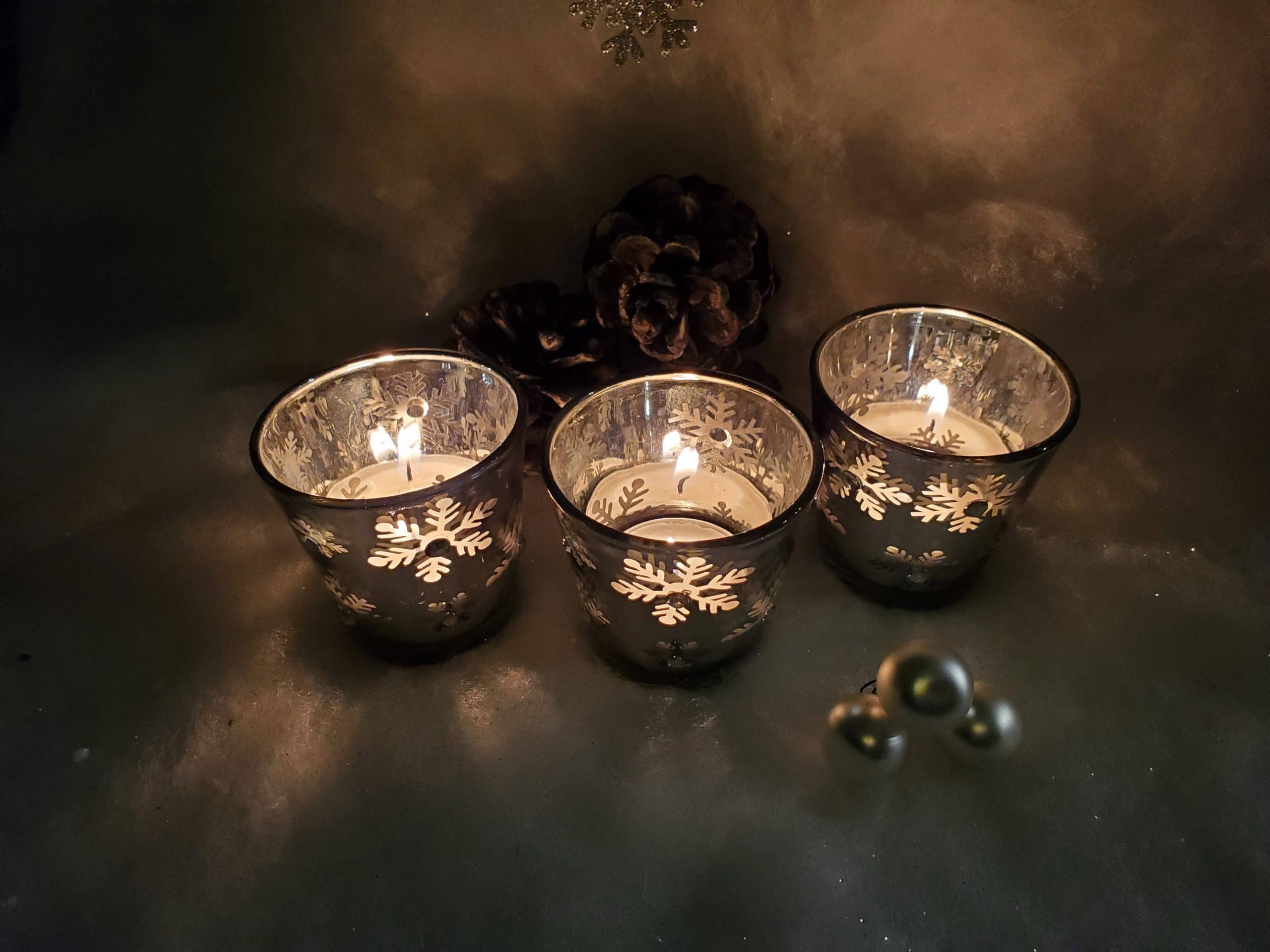 Silver Mirror Tea-Lights