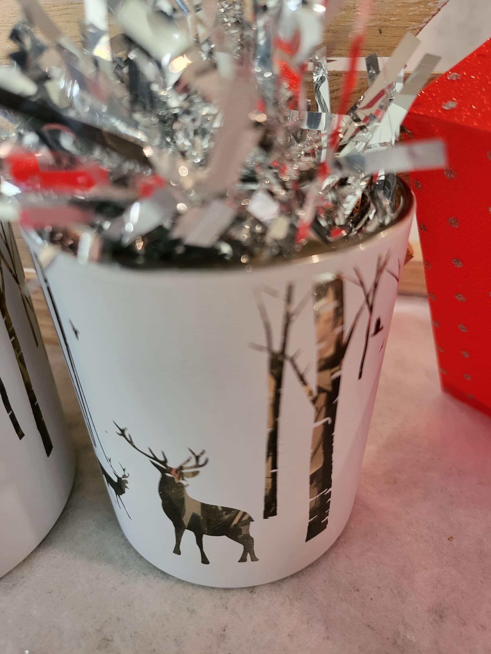 Silver Stag and Tree Tea-Light Holder