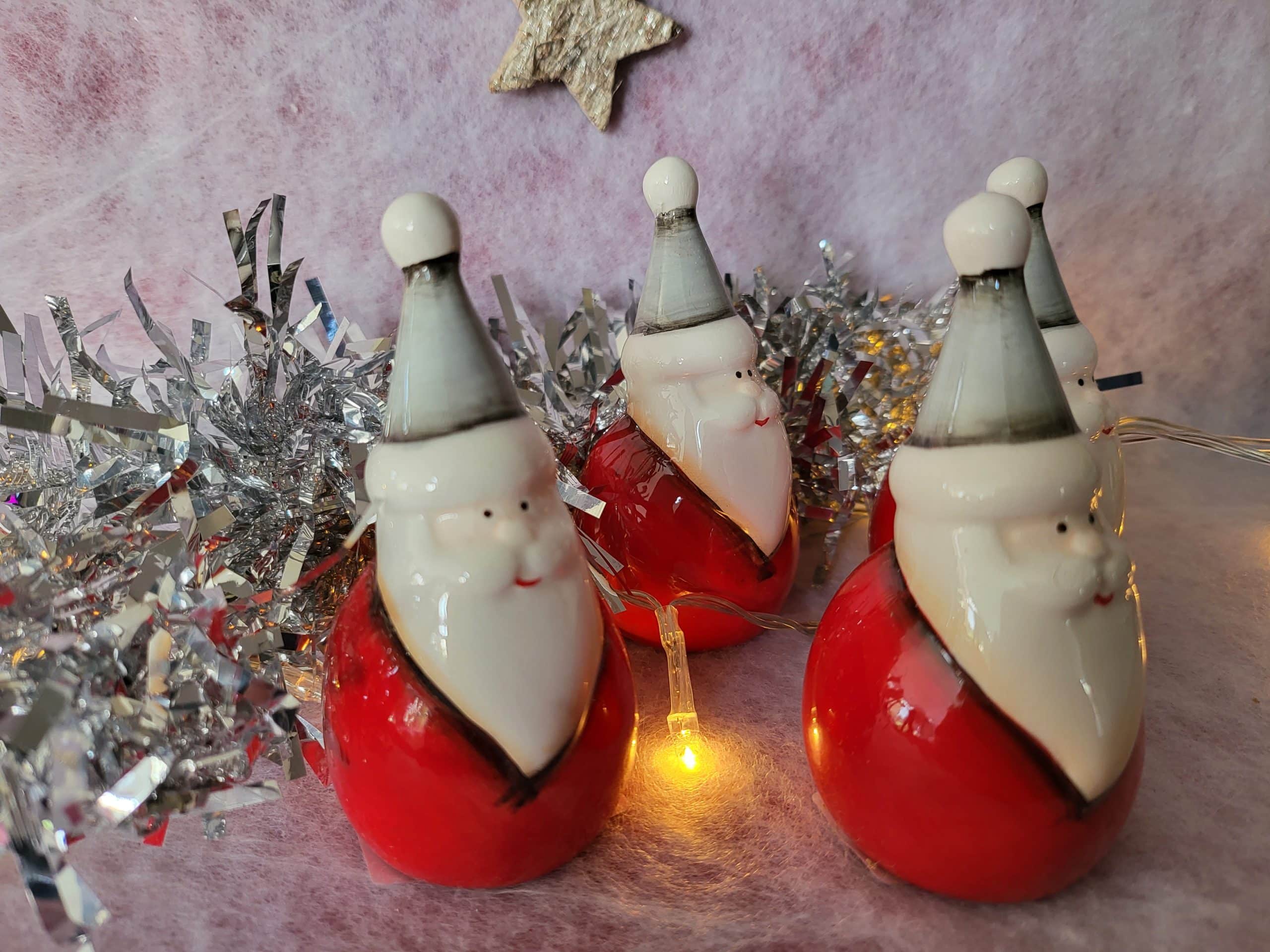 Jolly Ceramic Santas