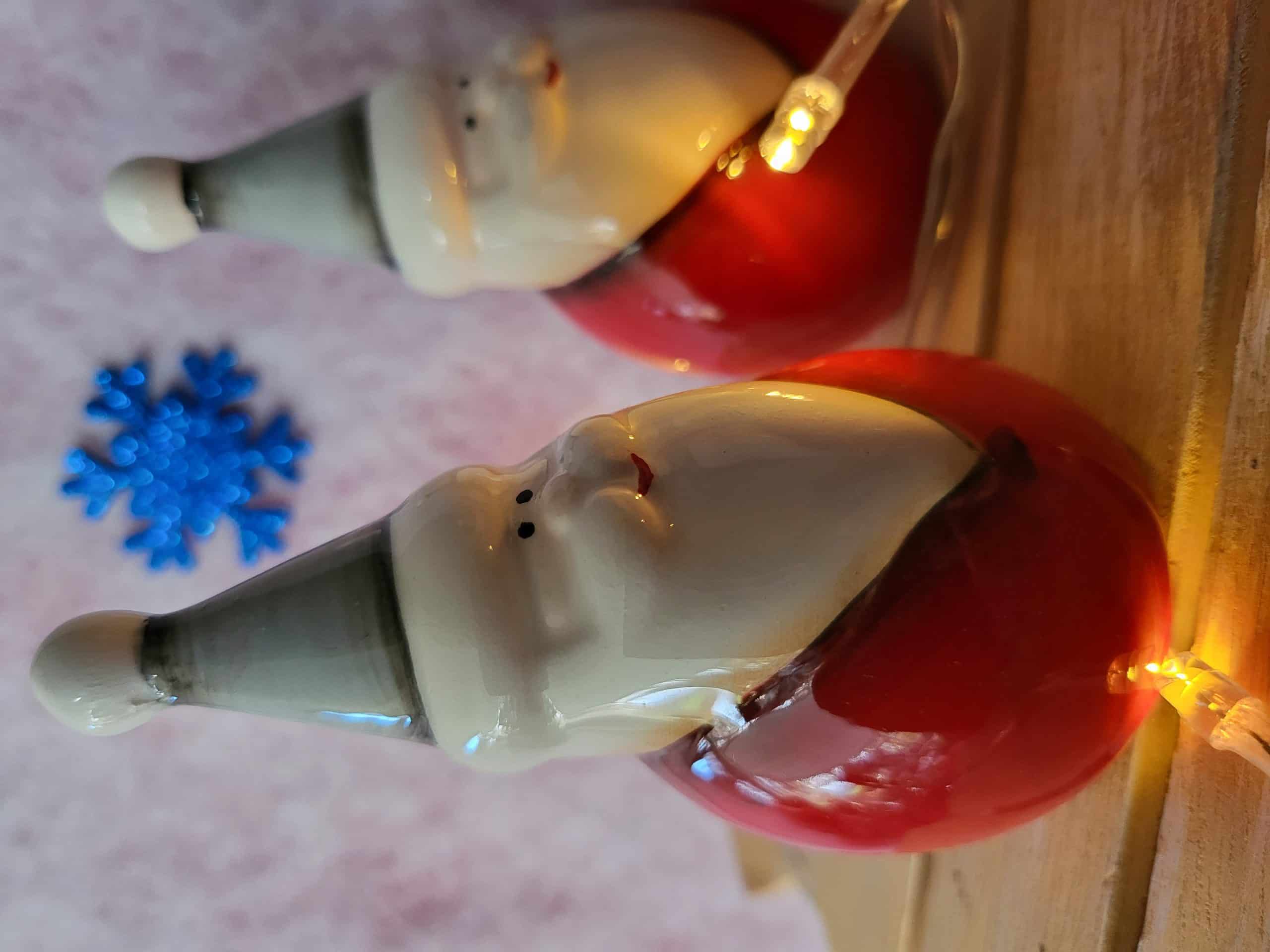 Jolly Ceramic Santas