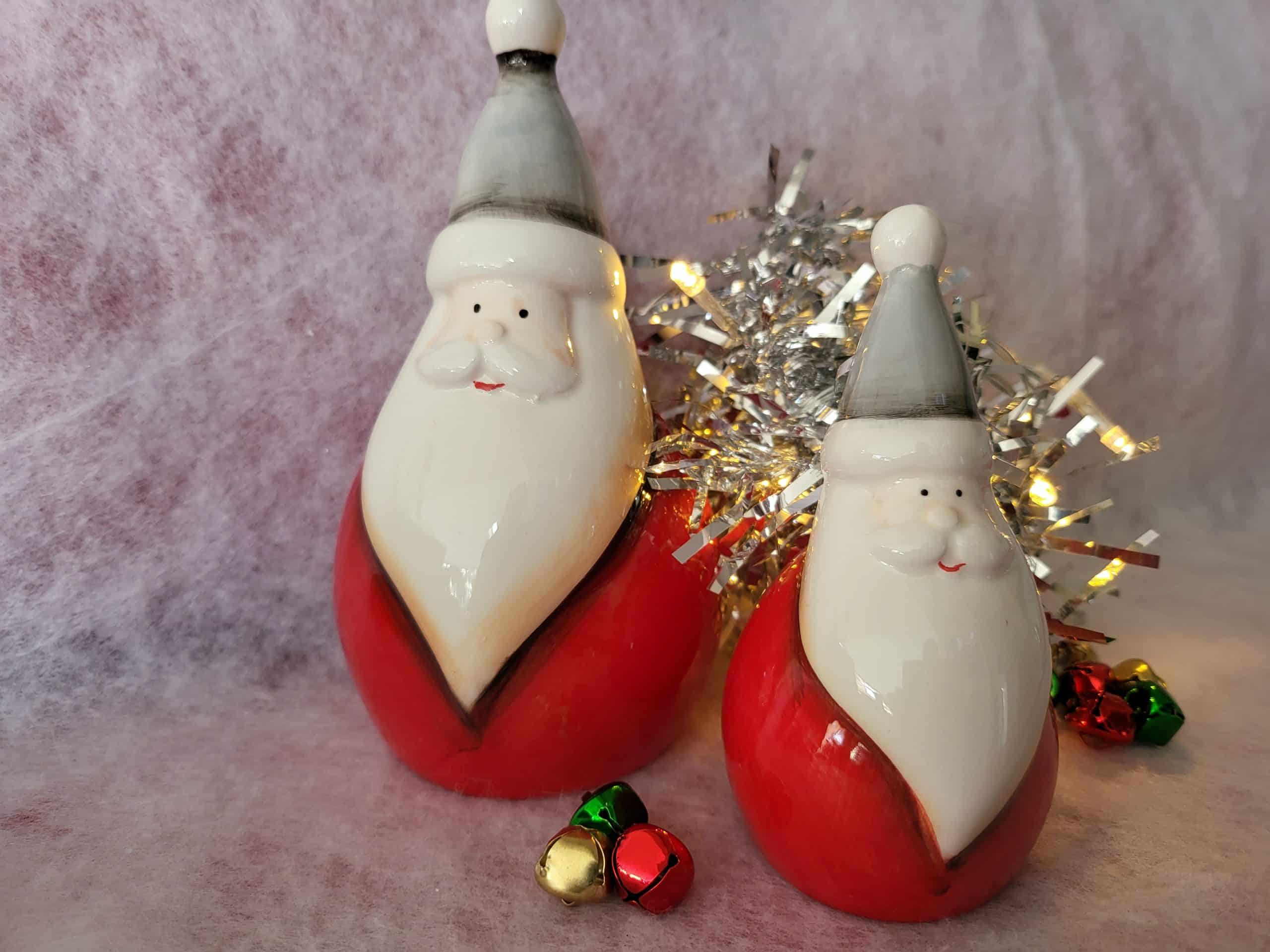 Jolly Ceramic Santas