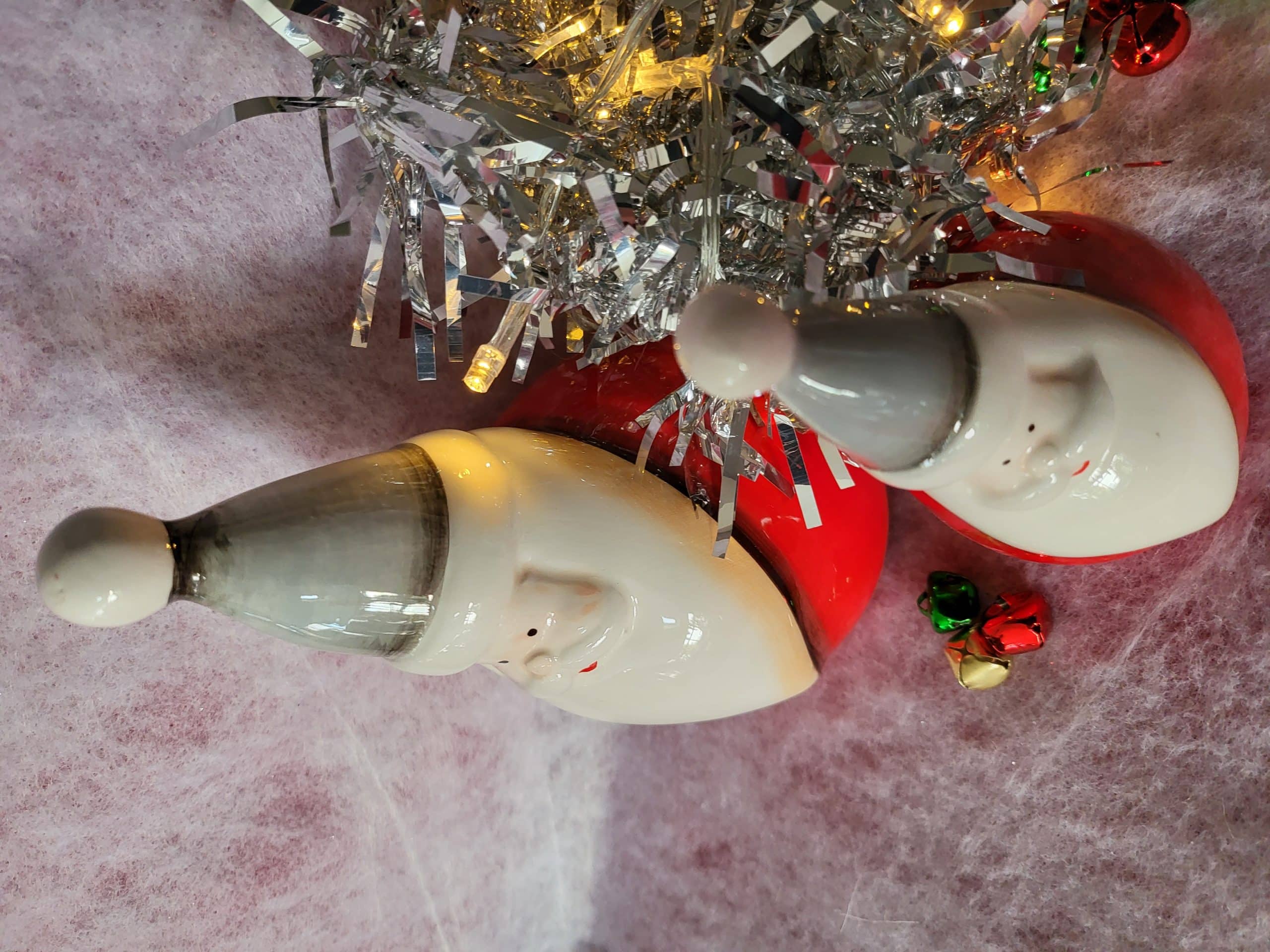 Jolly Ceramic Santas