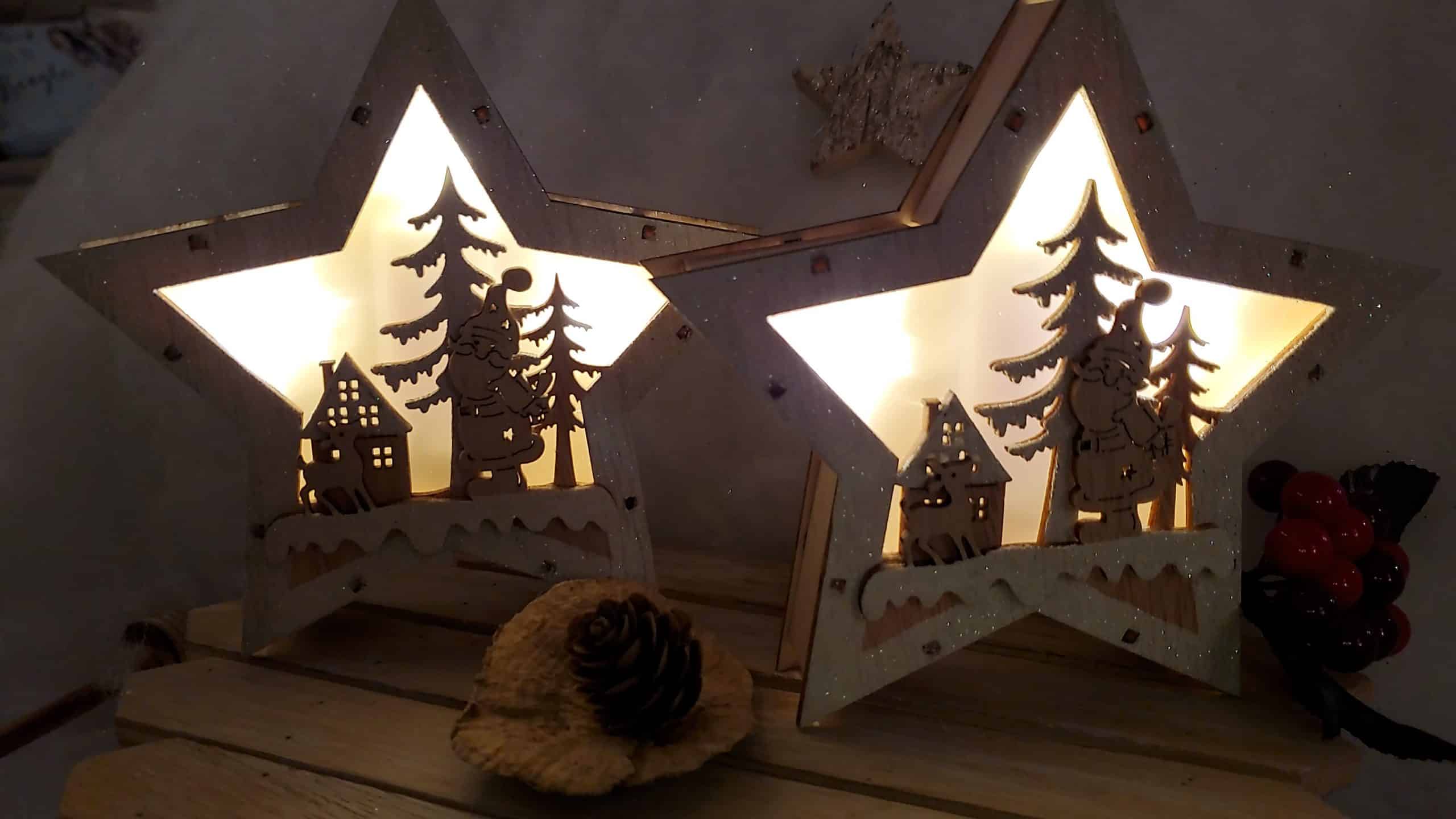 Woolly Santa and Snowman Hanging Decoration