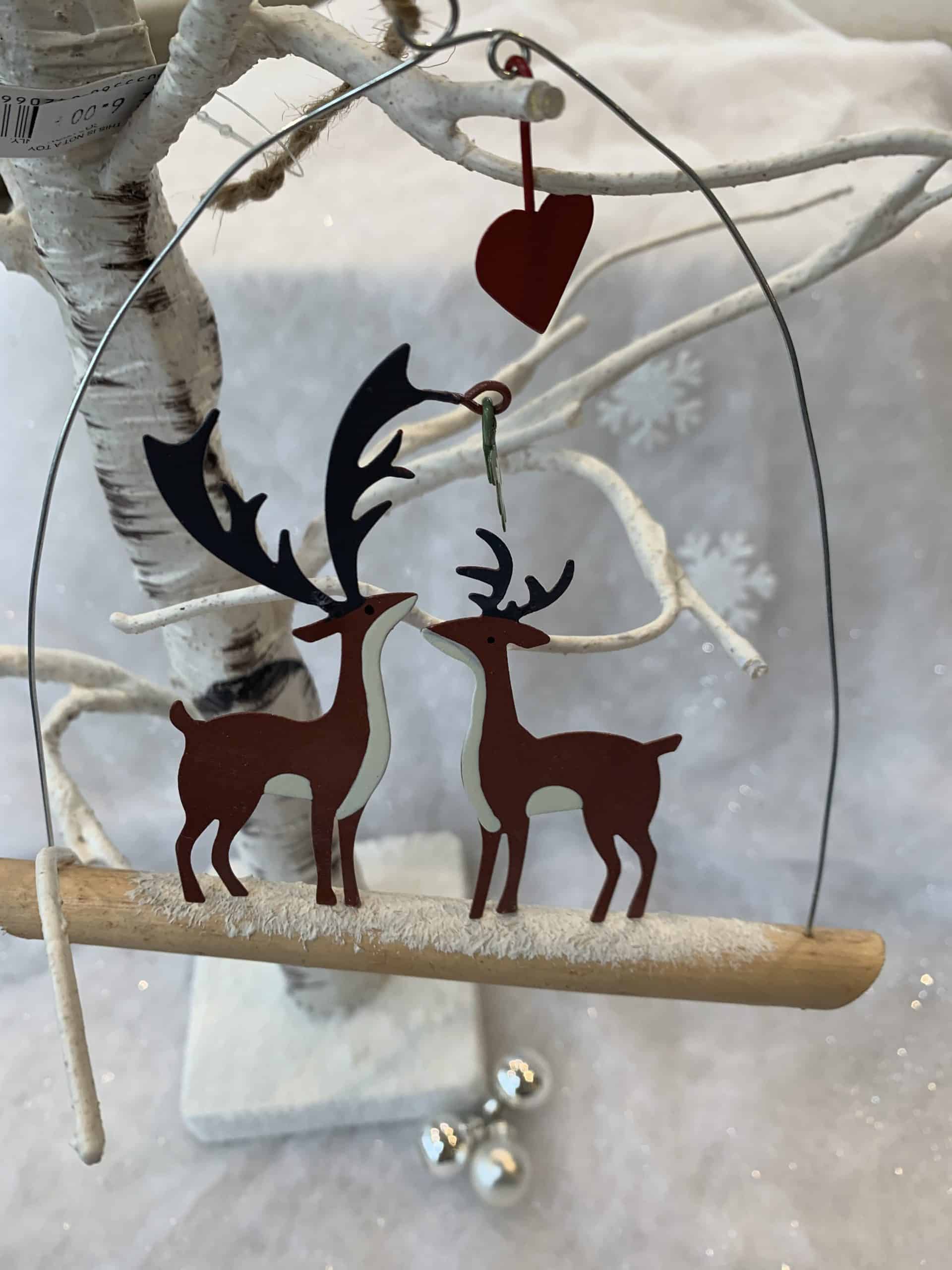 Shoeless Joe Kiss Me Deer Standing Decoration