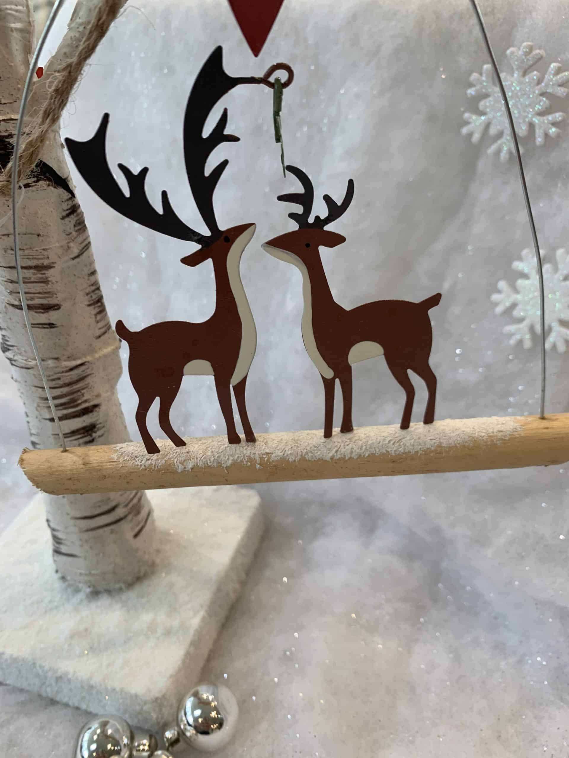 Shoeless Joe Kiss Me Deer Standing Decoration