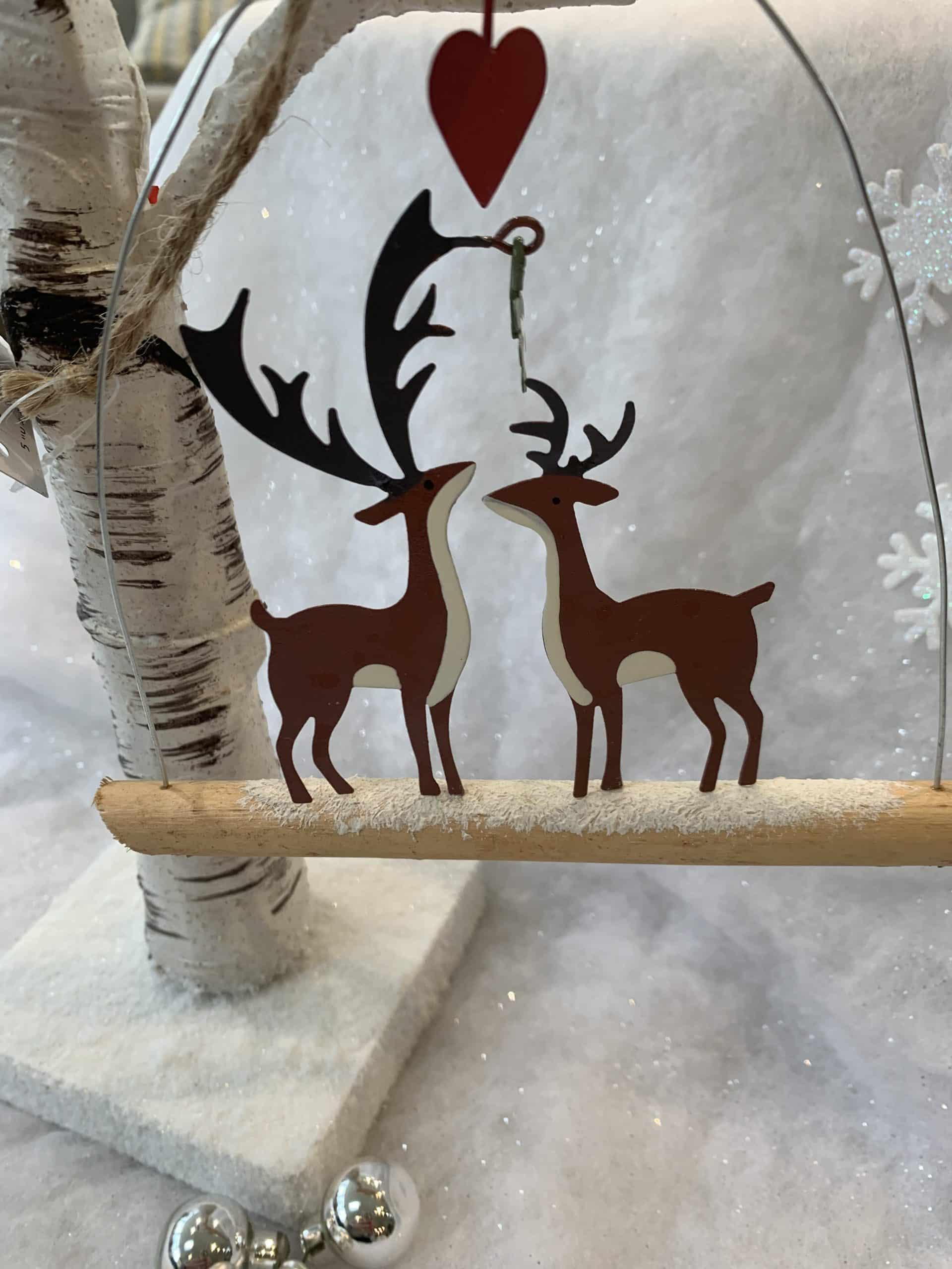 Shoeless Joe Kiss Me Deer Standing Decoration