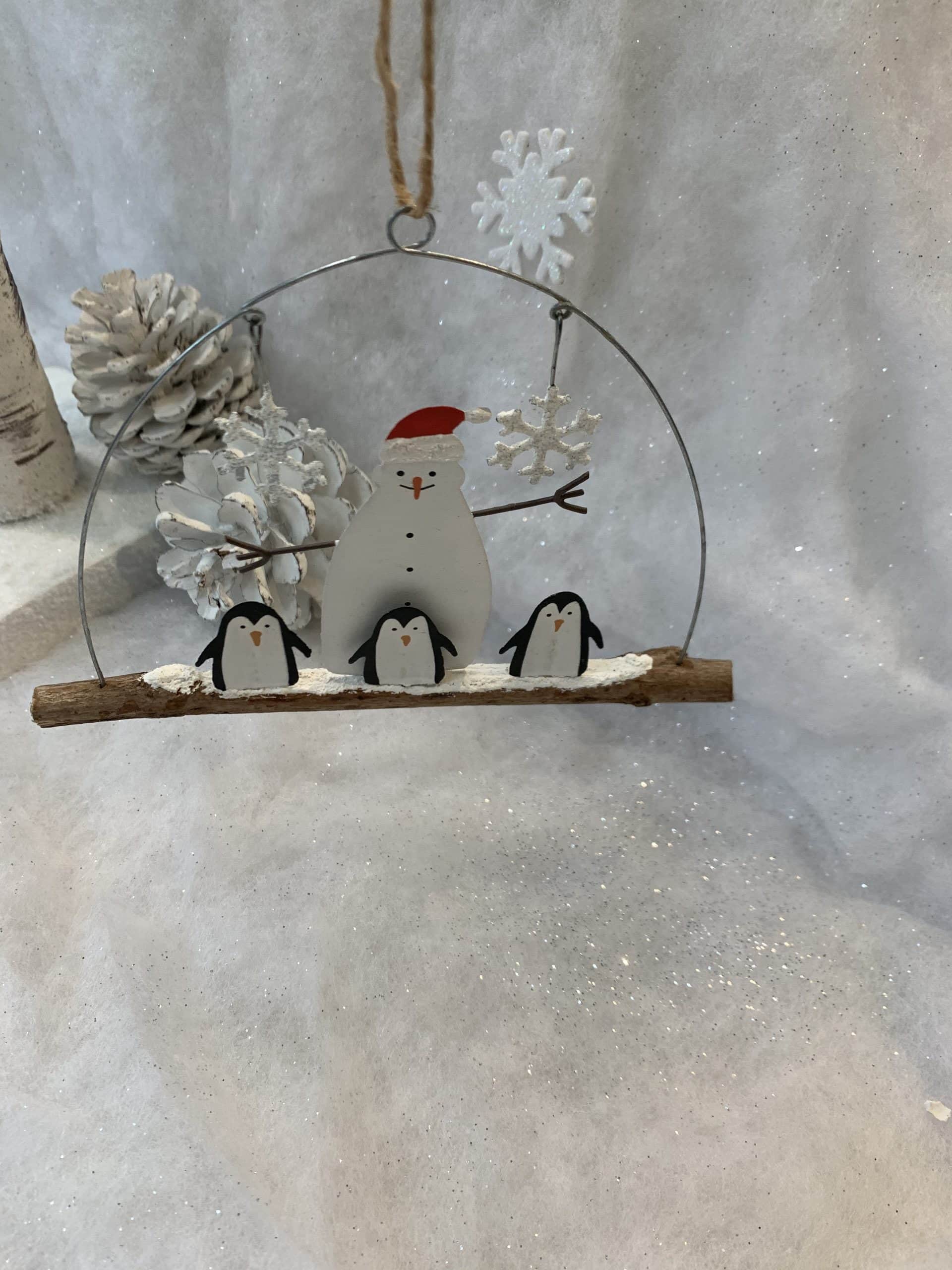 Shoeless Joe Snowman and Penguins