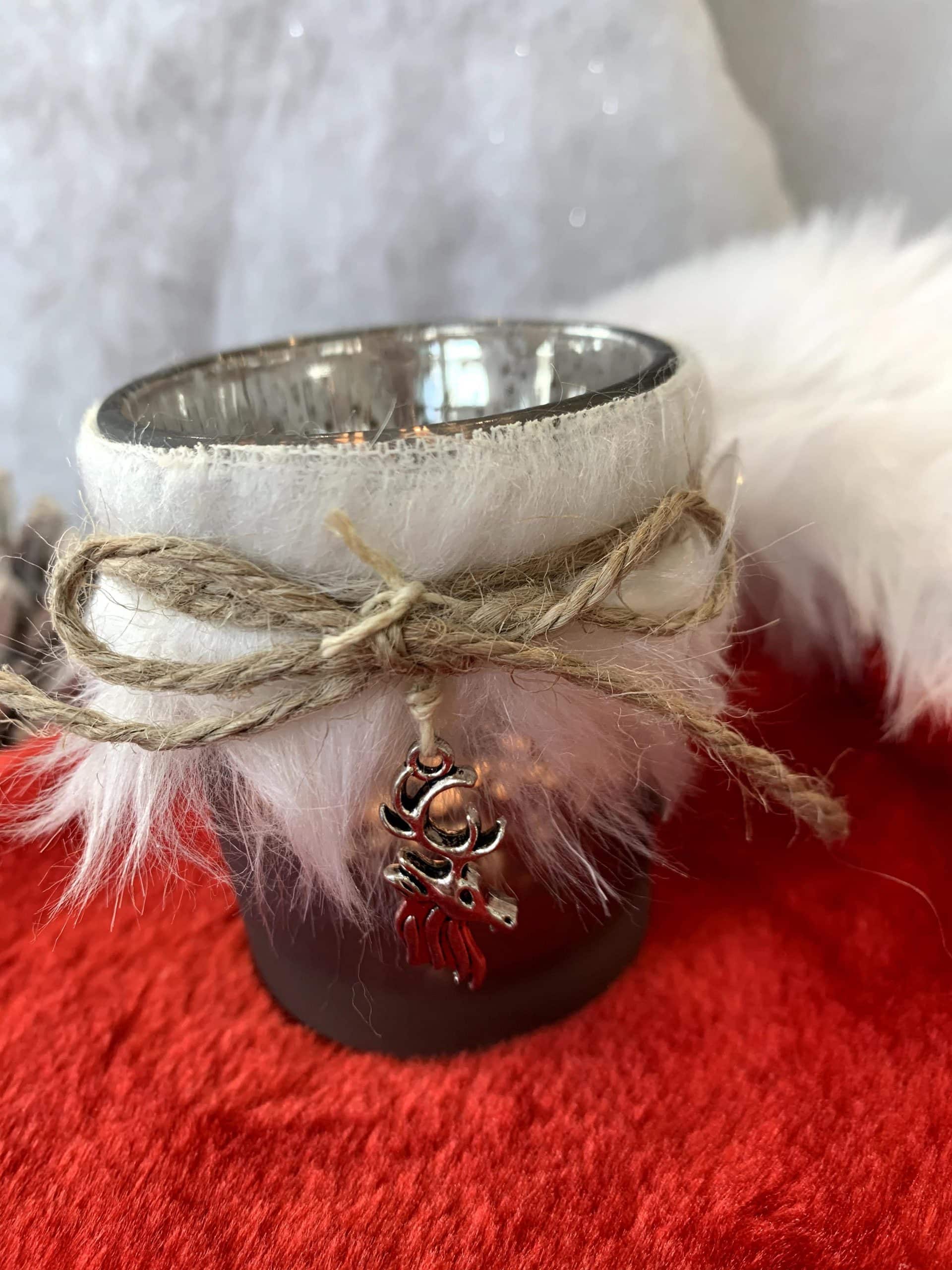 Winter Woodland Fur Tea Light Holders