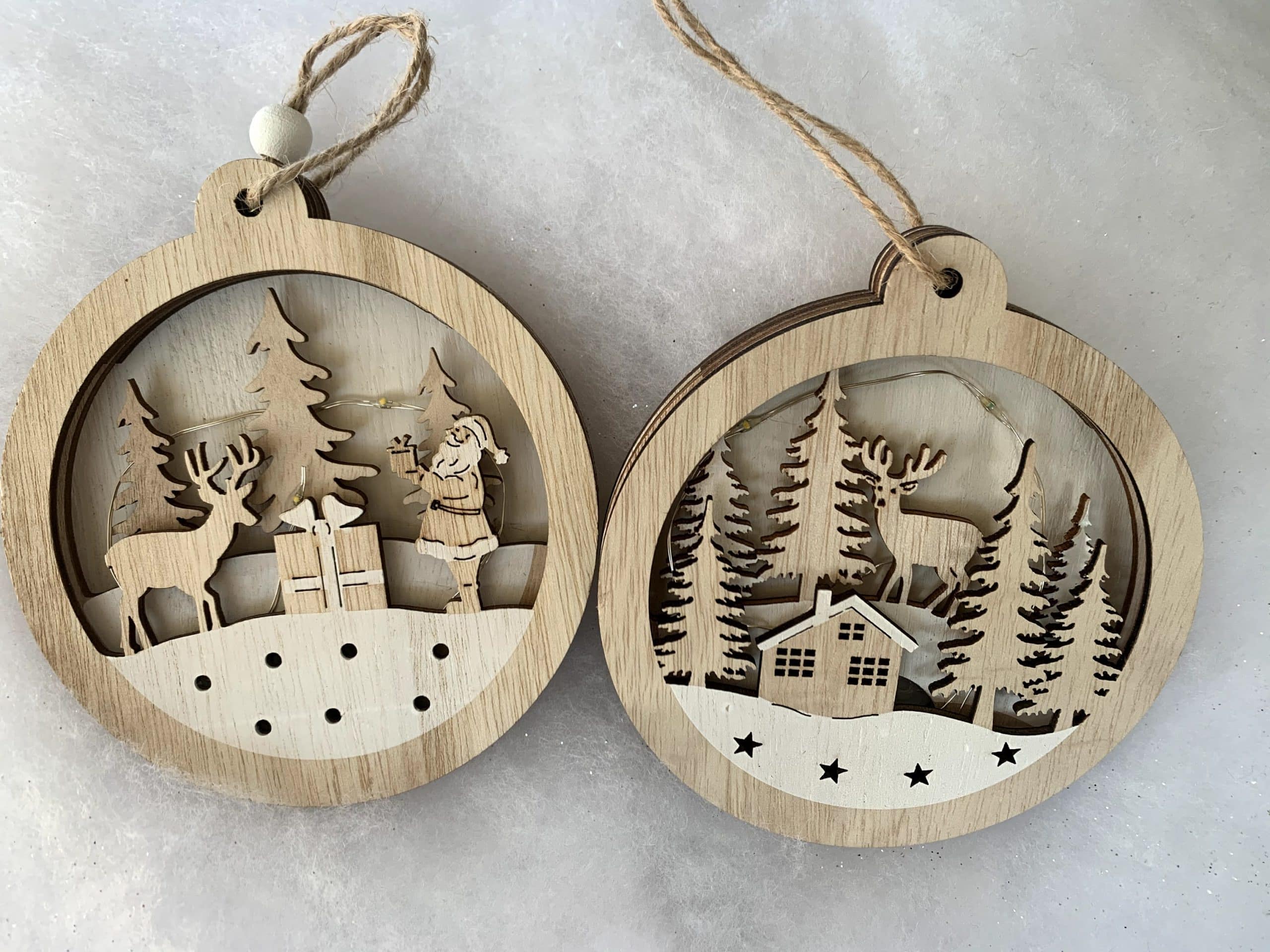 Light-up Wooden Scene
