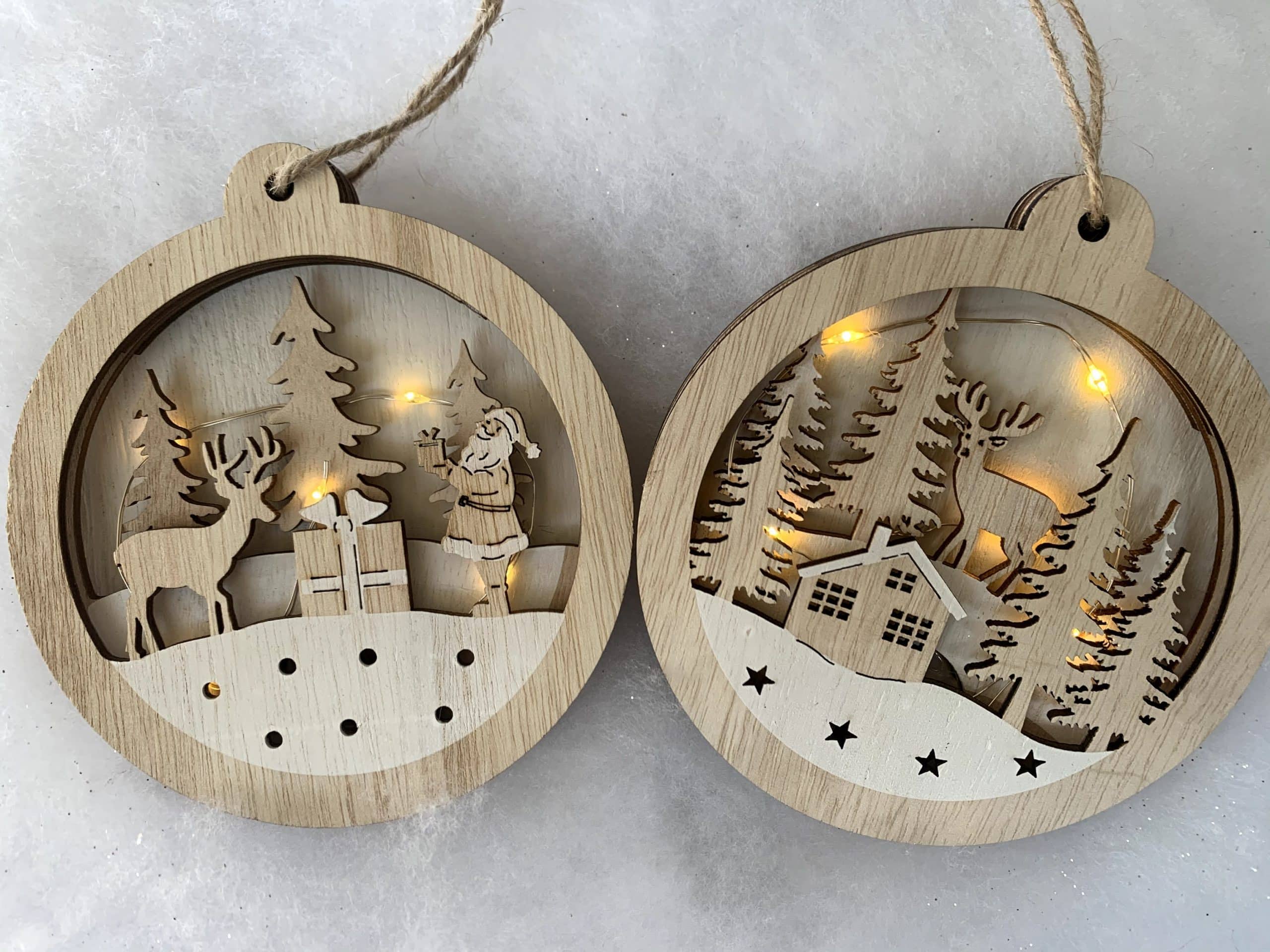 Light-up Wooden Scene