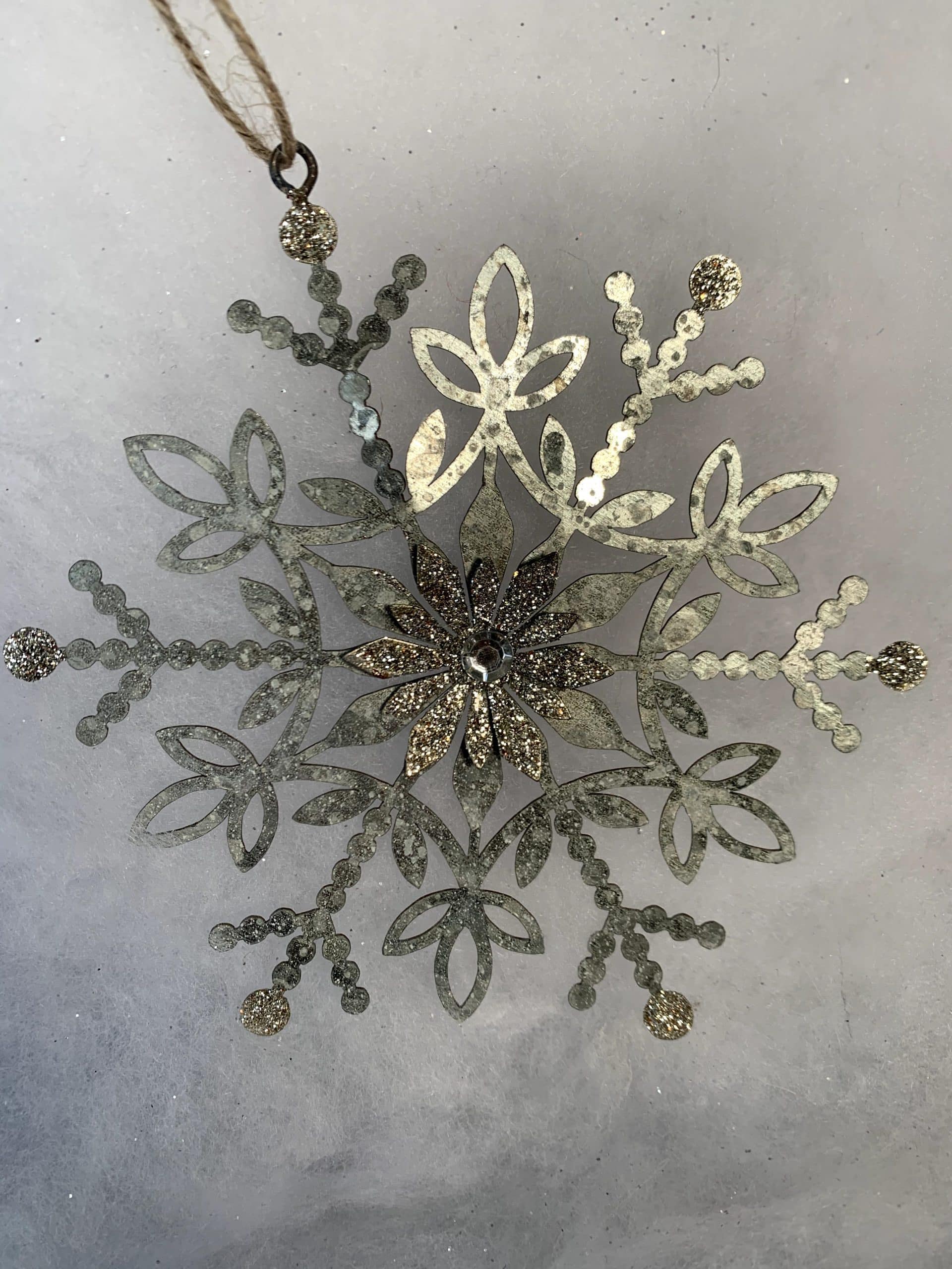 Silver Metal Snowflakes