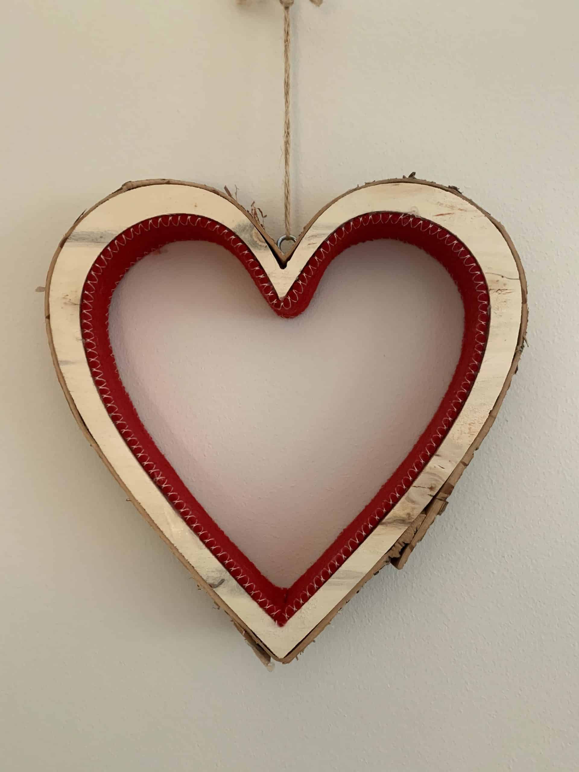 Rustic Heart Hanging Decoration