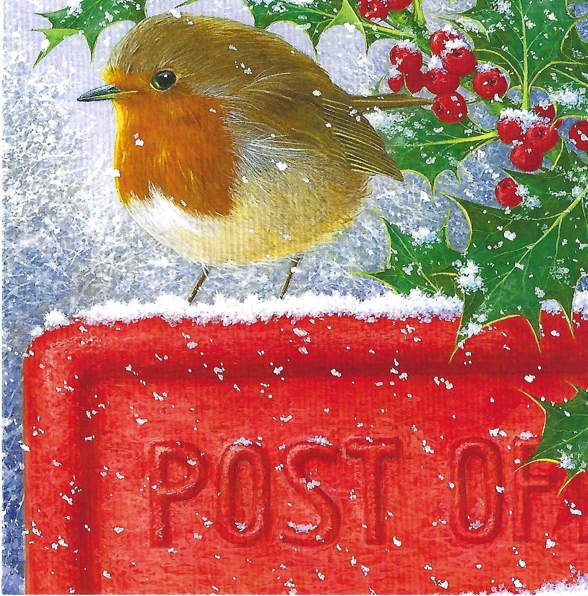 The Post Box Robin - Christmas Card